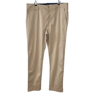 Johnnie-O Mens Prep Performance Chino Commuter Golf Size 36x32 Light Khaki
